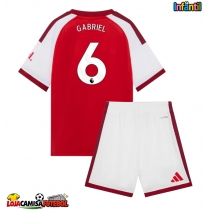Camisa de Futebol Arsenal Gabriel Magalhaes #6 Equipamento Principal Infantil 2026-27 Manga Curta (+ Calças curtas)